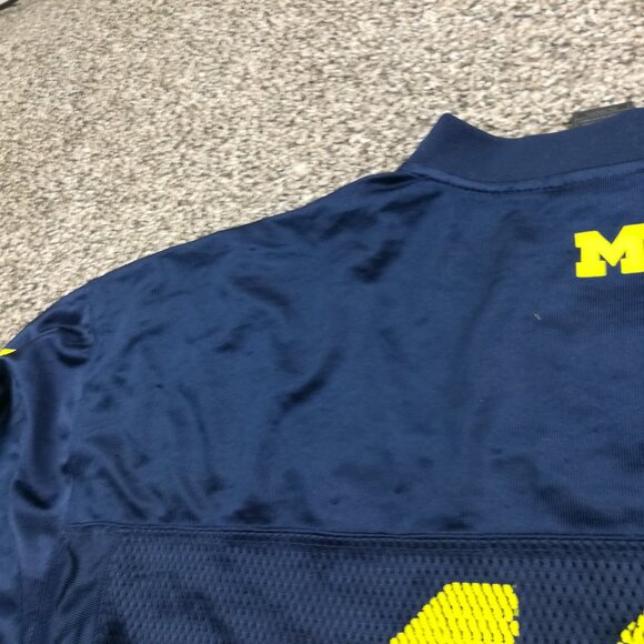 Michigan Wolverines Denard Robinson #16 Football Jersey Adidas Blue Mens 2XL - Picture 11 of 15